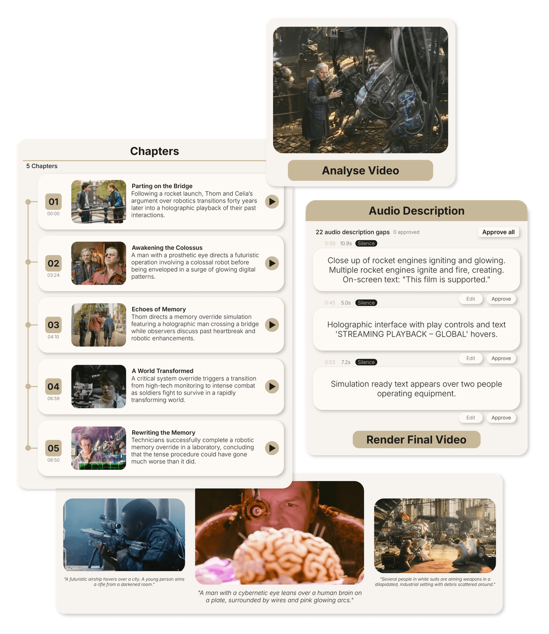 SAIReco results interface
